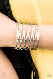 Keep Them On Edge - Silver Cuff Bracelet - Bangle Box Silver