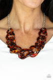 Red-HAUTE Mama - Brown Necklace - Box 1 - Brown