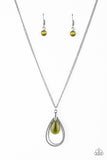 Teardrop Tranquility - Green Necklace - Box 7 - Green