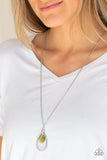Teardrop Tranquility - Green Necklace - Box 7 - Green