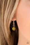 Teardrop Tranquility - Green Necklace - Box 7 - Green