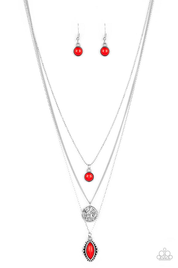 Tide Drifter - Red Necklace - Box 7 - Red