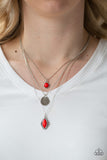 Tide Drifter - Red Necklace - Box 7 - Red