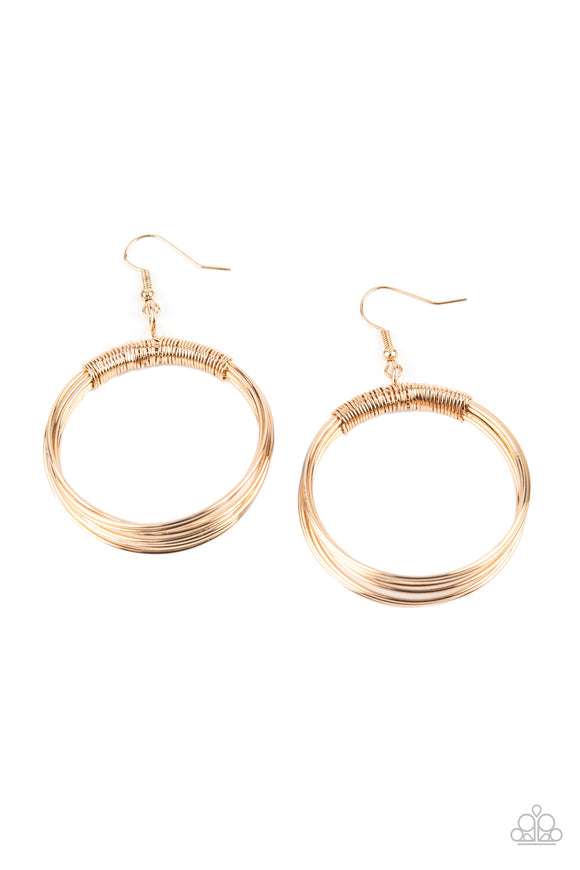 Urban-Spun - Gold Earrings