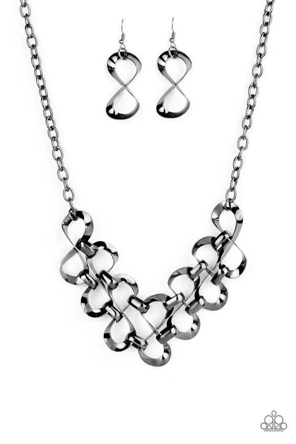 Work, Play, and Slay - Black Necklace - Box 14 - Black
