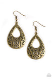 Alpha Amazon - Brass Earrings