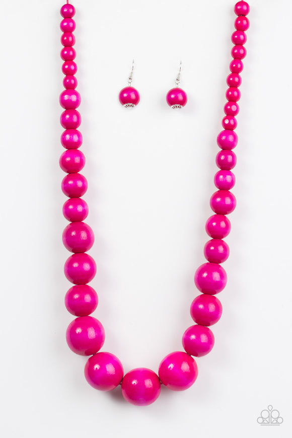 Effortlessly Everglades - Pink Necklace - Box 1 - Pink