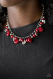 Flirtatiously Florida - Red Necklace - Box 1 - Red