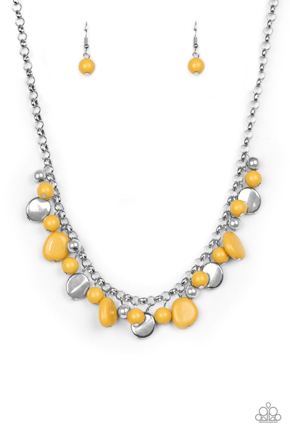 Flirtatiously Florida - Yellow Necklace - Box 1 - Yellow