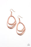 Follow The Beaten Path - Copper Earring