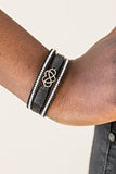 Hustlin' Heart - Black Urban Bracelet