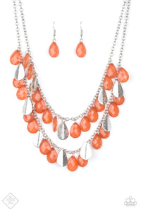 Life Of The FIESTA - Orange Necklace - Box 3 - Orange