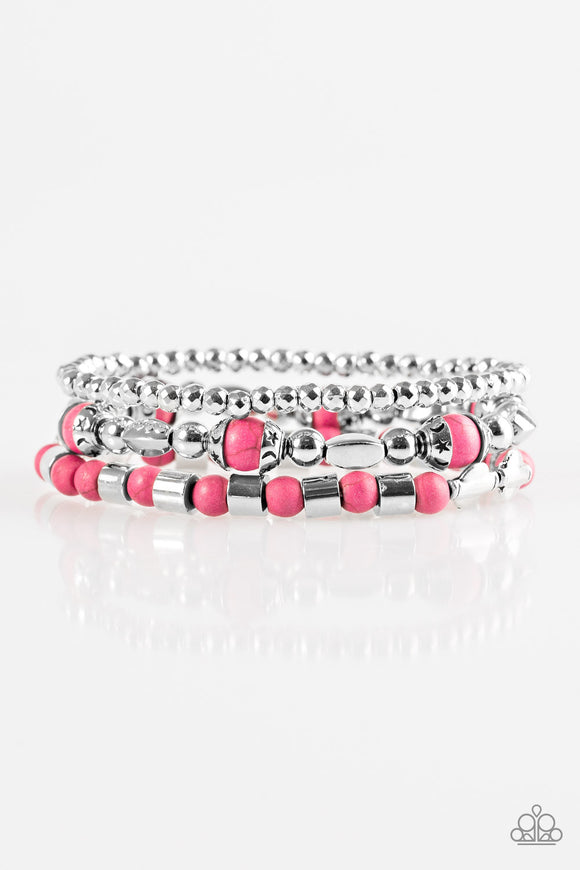 Mesa Mason - Pink Stretch Bracelet