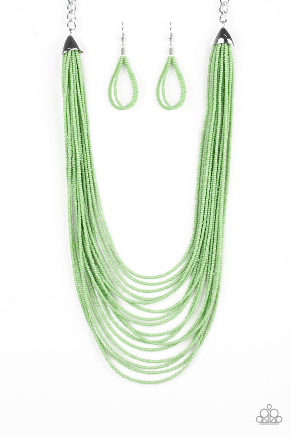 Peacefully Pacific - Green Necklace - Box 5 - Green