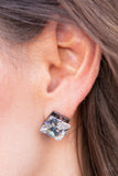 Prima Donna Drama - Black Post Earring - Convention Jewelry - Black Post