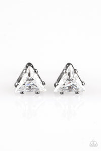 Prismatic Shine - Black/White Post Earring - Box 2 - Black