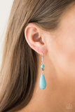 Sandstone Sunflowers - Blue Earrings