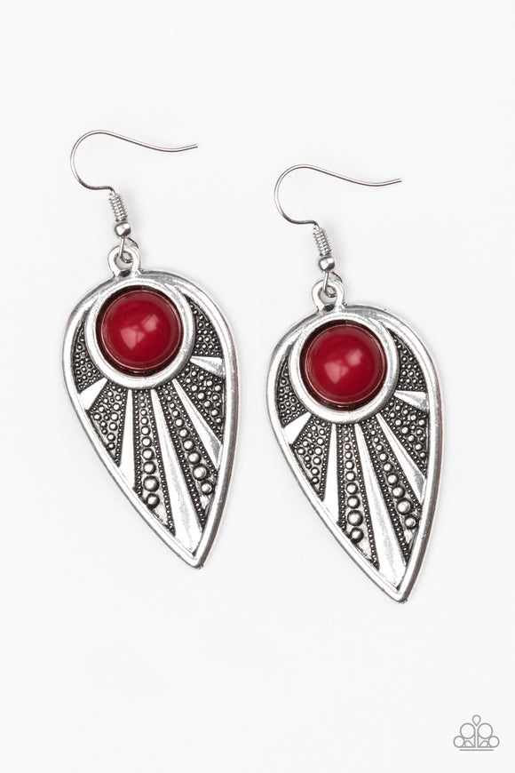 Take A WALKABOUT - Red Earring - Box RedE1