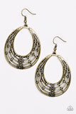 Tundra Texture - Brass Earrings