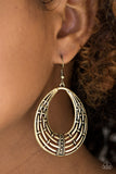 Tundra Texture - Brass Earrings