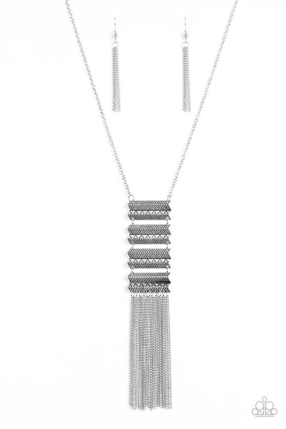 Watch Your Step - Silver Necklace - Box 3 - Silver