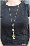 Crystal Collision - Yellow Necklace - Box 3 - Yellow