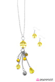 Crystal Collision - Yellow Necklace - Box 3 - Yellow