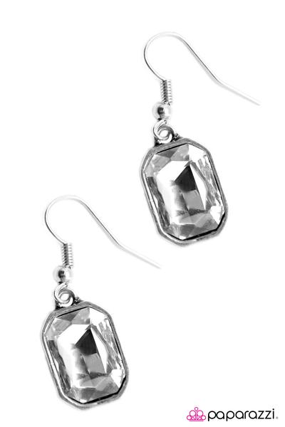 Your Royal SHINE-ness - White Earrings