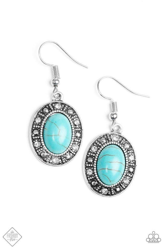 Classically Country - Blue Earrings