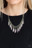 Feathered Ferocity - Green Necklace - Box 1