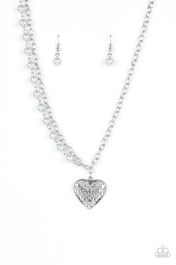 Forever In My Heart - Silver Necklace - Box 23 - Silver
