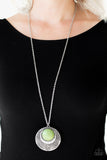 Medallion Meadow - Green Necklace - Box 6 - Green