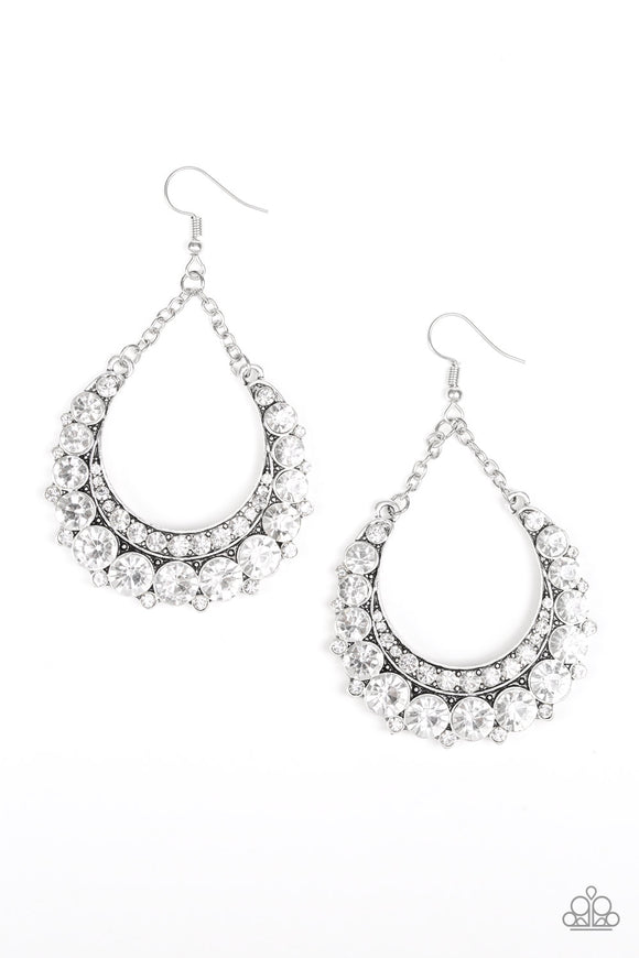 Once In A SHOWTIME - White Earring