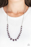 Stratosphere Sparkle - Purple Necklace - Box 4 - Purple