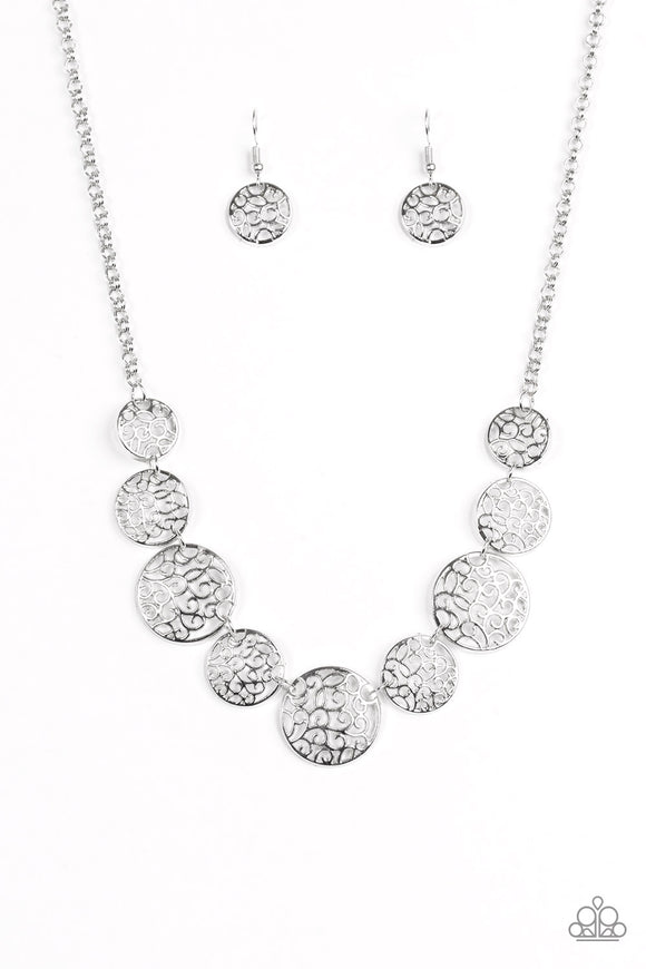 All The Time In The WHIRL - Silver Necklace - Box 12 - Silver