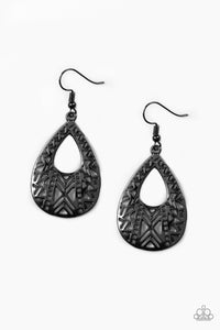 Alpha Amazon - Black Earring