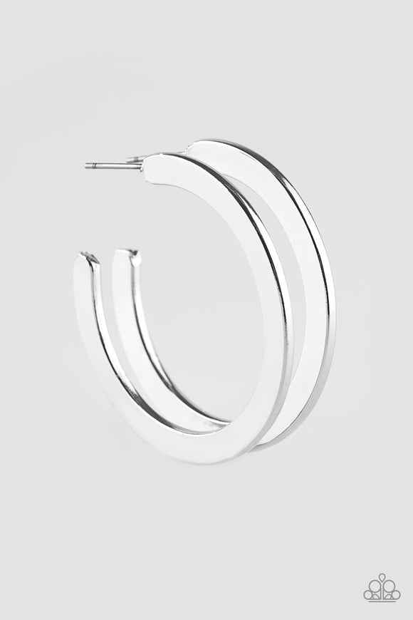 Be All BRIGHT - Silver Hoop Earring