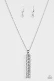 Big Shot Shimmer - White Necklace - Box 5 - White