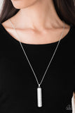 Big Shot Shimmer - White Necklace - Box 5 - White