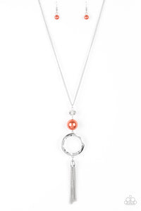 Bold Balancing Act - Orange Necklace - Box 6 - Orange