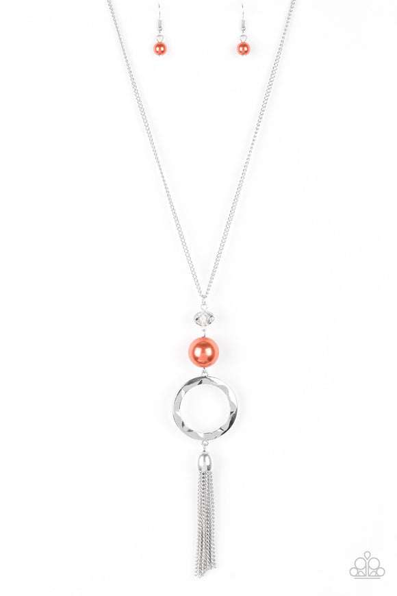 Bold Balancing Act - Orange Necklace - Box 6 - Orange