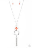 Bold Balancing Act - Orange Necklace - Box 6 - Orange