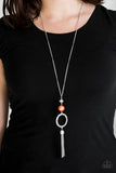 Bold Balancing Act - Orange Necklace - Box 6 - Orange