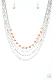 Extravagant Elegance - Orange Necklace - Box 6 - Orange