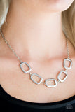 Gorgeously Geometric - Silver Necklace - Box 14 - Silver