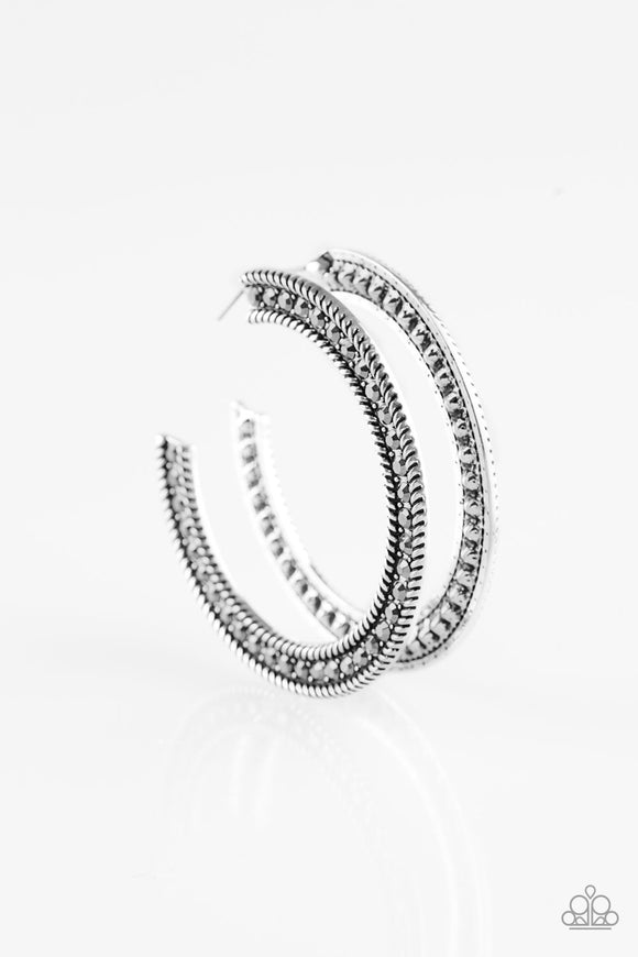 HAUTE Mama - Silver Hoop Earring