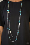 Hitting A GLOW Point - Blue Necklace