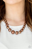 Party Pearls - Brown Necklace - Box 2 - Brown