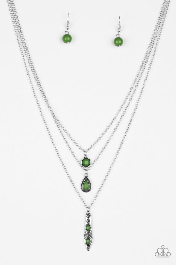 Tahitian Princess - Green Necklace - Box 3 - Green
