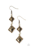 Timelessly Times Square - Brass Earrings